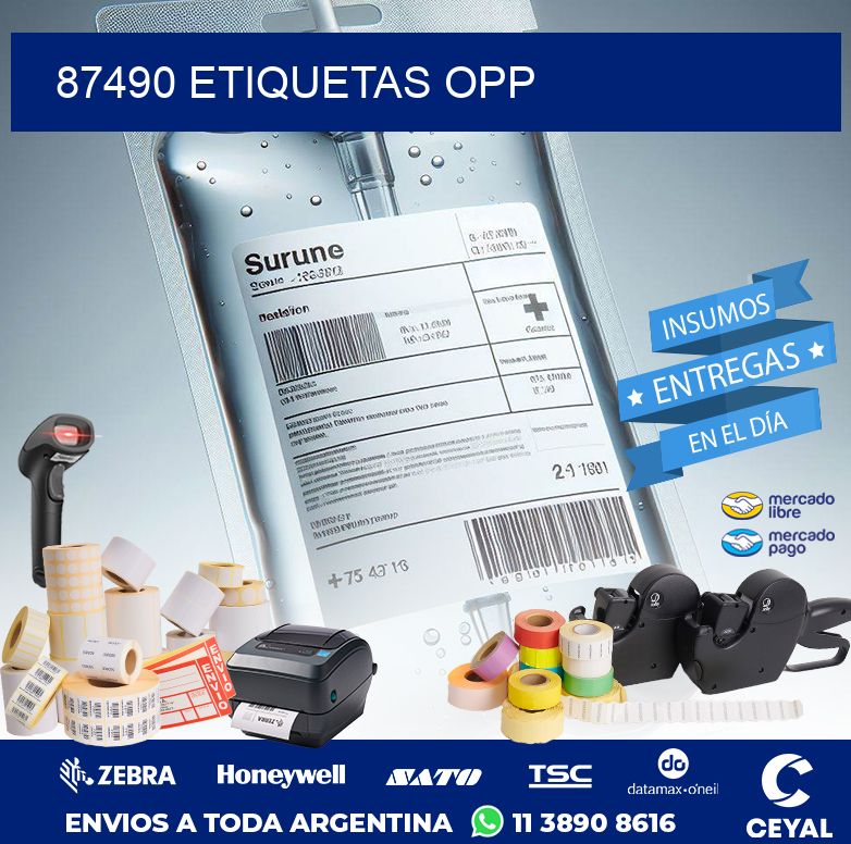 87490 ETIQUETAS OPP