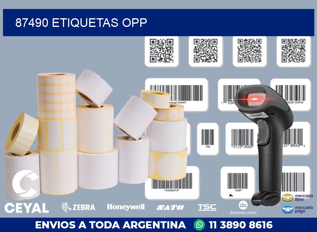 87490 ETIQUETAS OPP