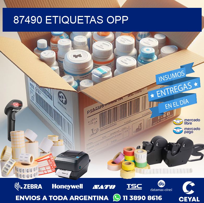 87490 ETIQUETAS OPP