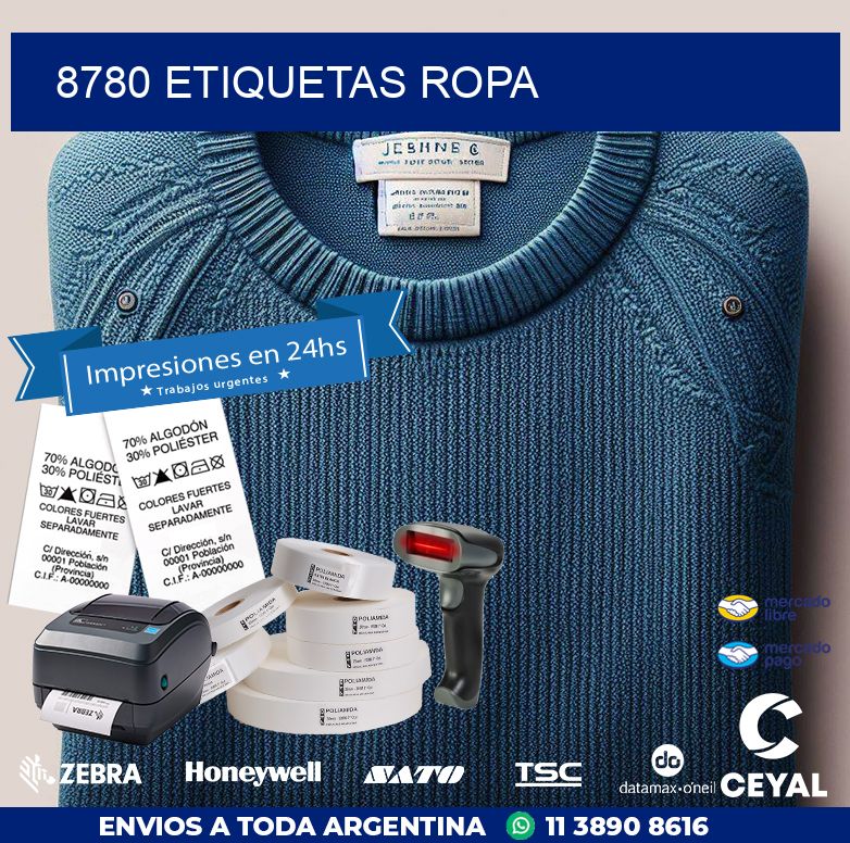 8780 ETIQUETAS ROPA