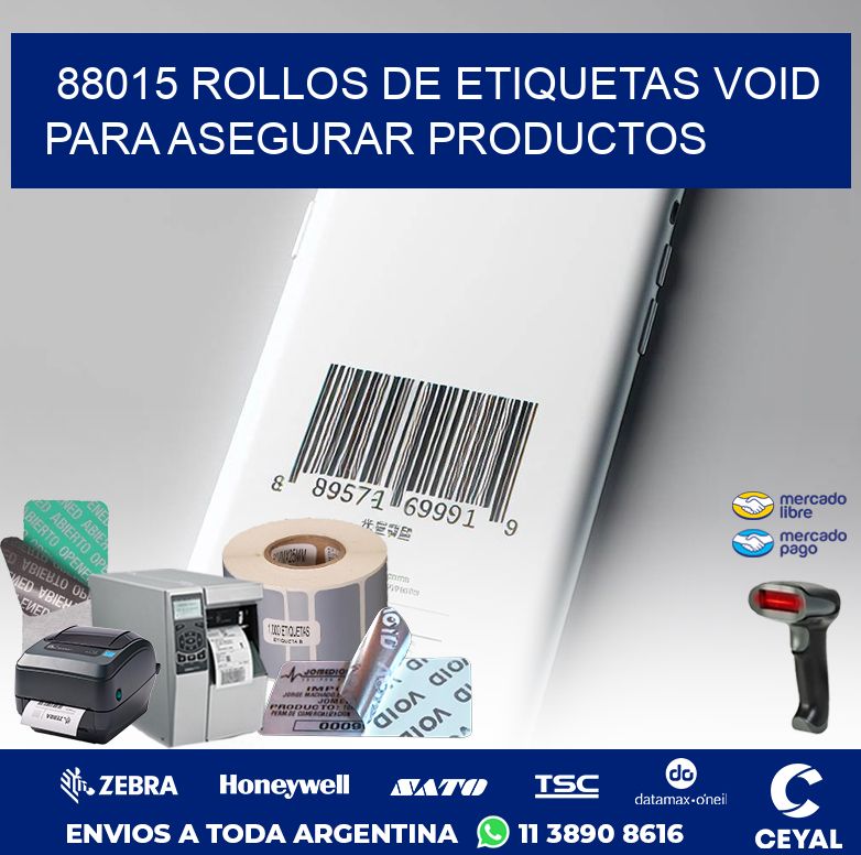 88015 ROLLOS DE ETIQUETAS VOID PARA ASEGURAR PRODUCTOS