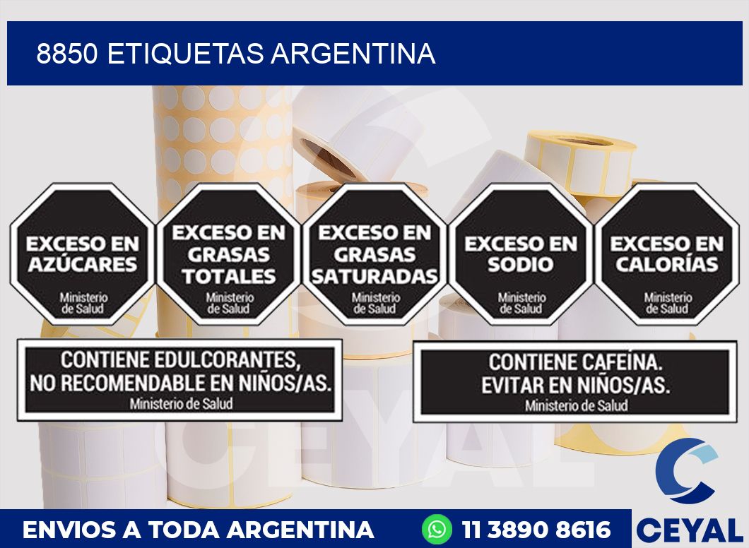 8850 ETIQUETAS ARGENTINA