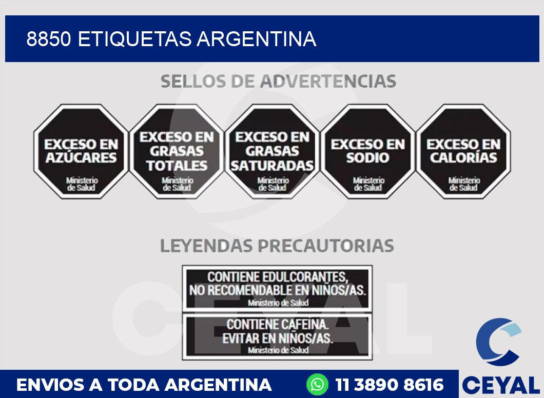 8850 ETIQUETAS ARGENTINA