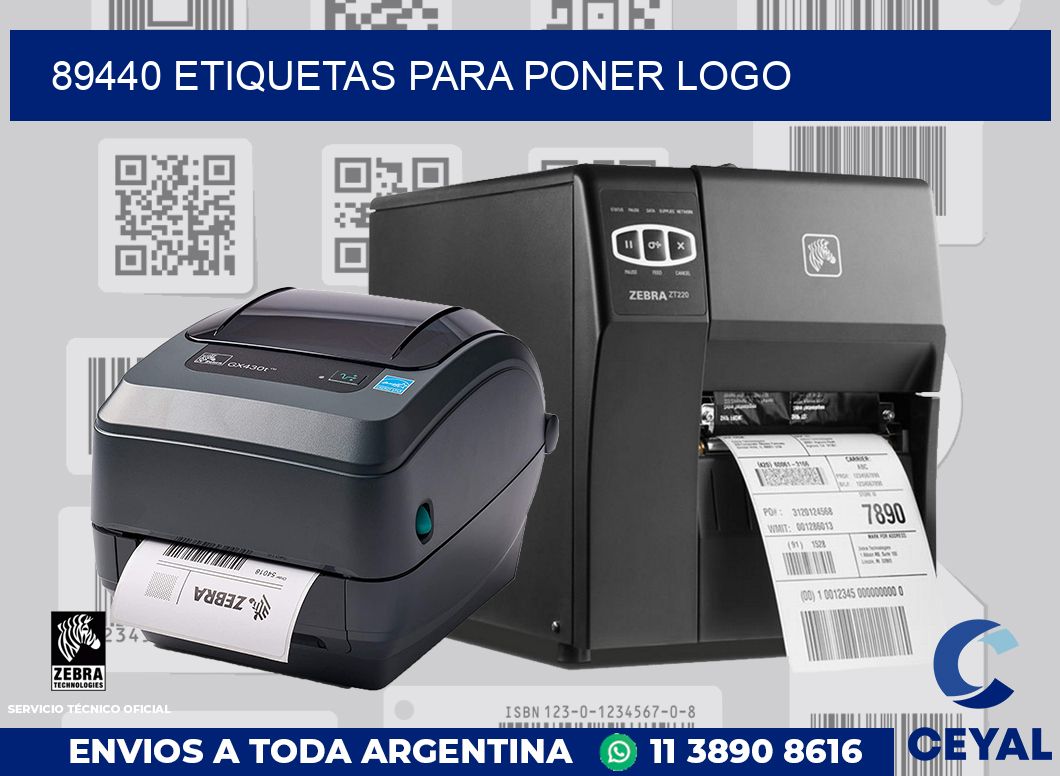 89440 ETIQUETAS PARA PONER LOGO