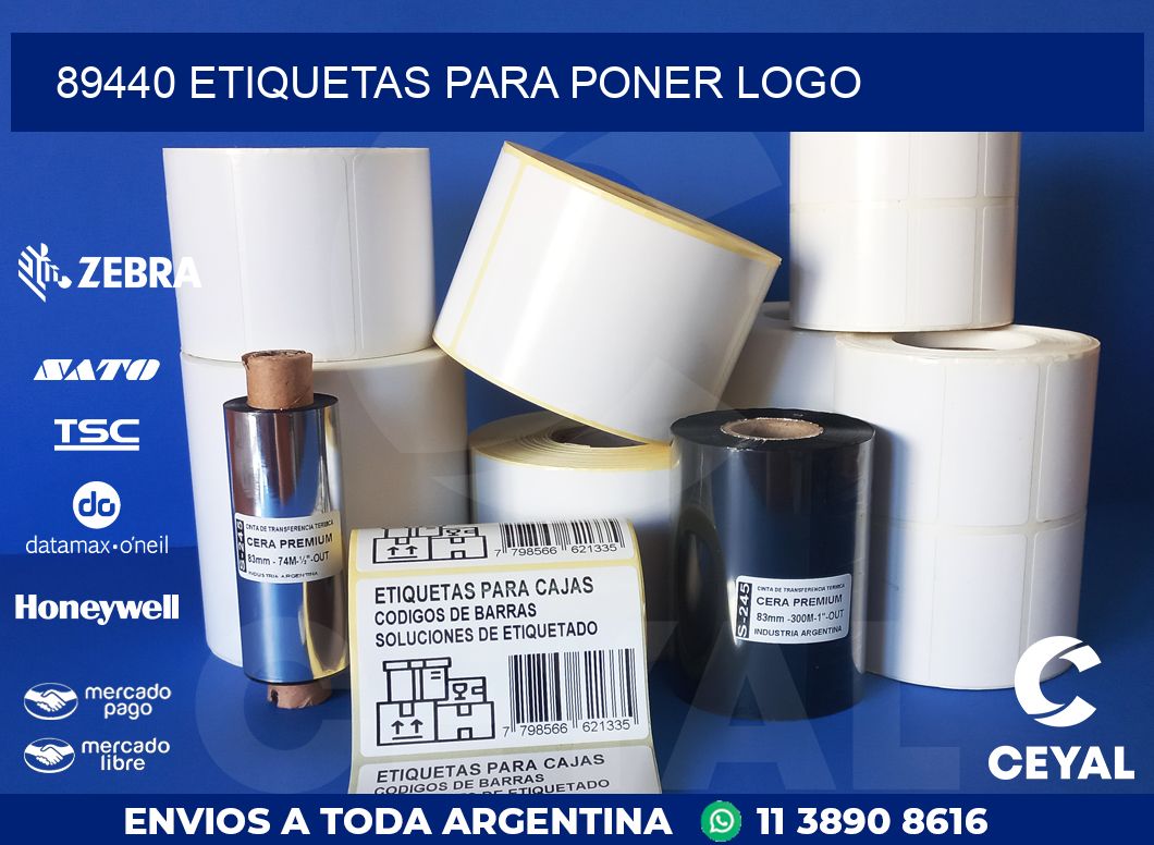 89440 ETIQUETAS PARA PONER LOGO