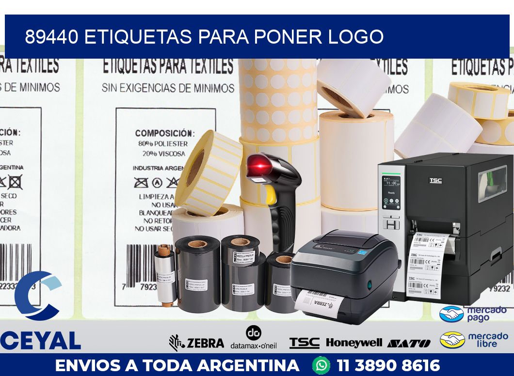 89440 ETIQUETAS PARA PONER LOGO