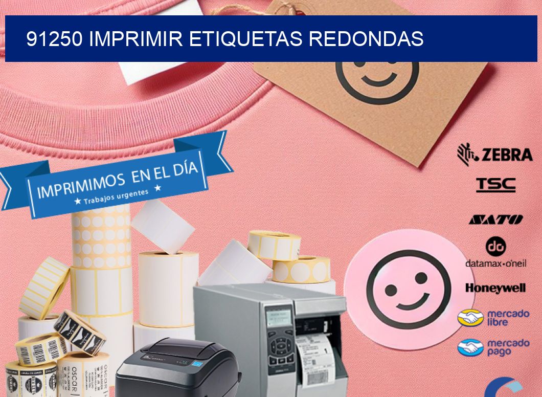 91250 IMPRIMIR ETIQUETAS REDONDAS