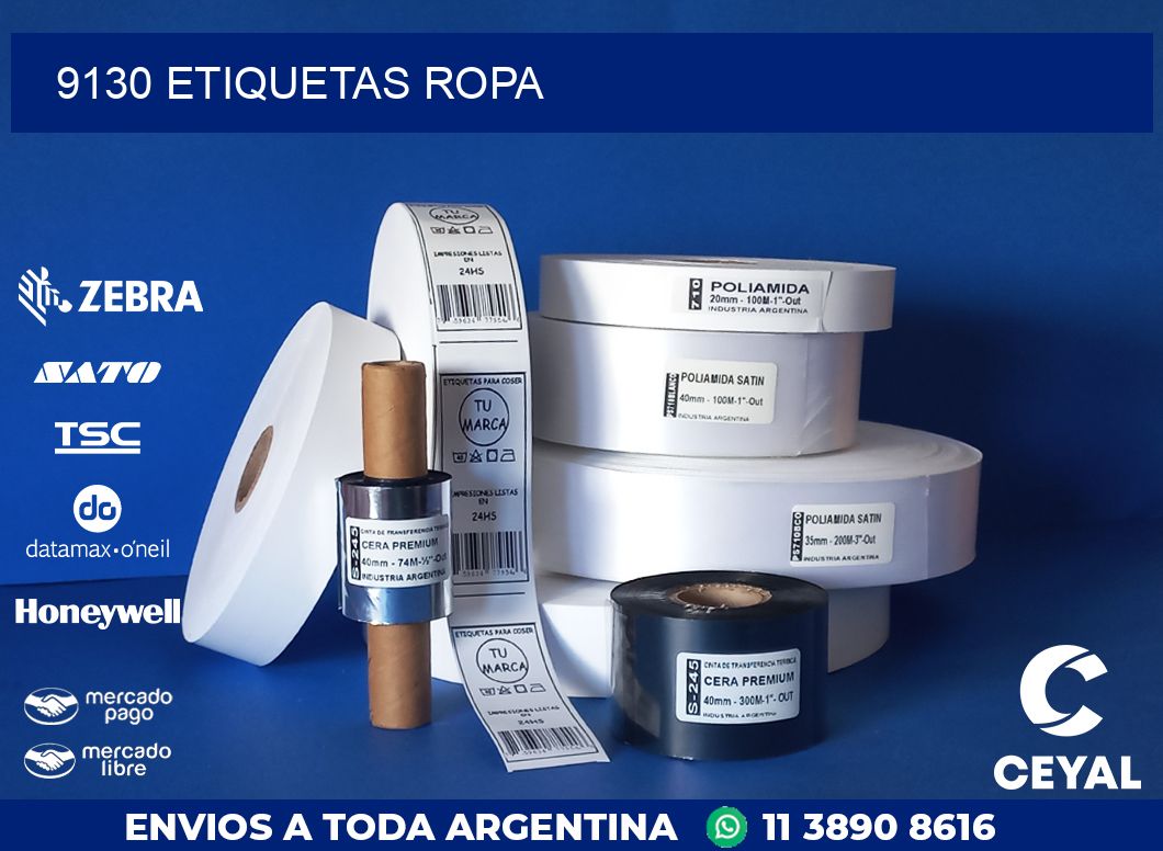 9130 ETIQUETAS ROPA