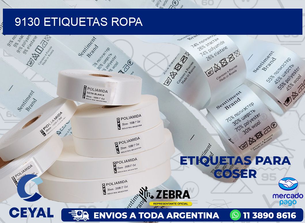 9130 ETIQUETAS ROPA