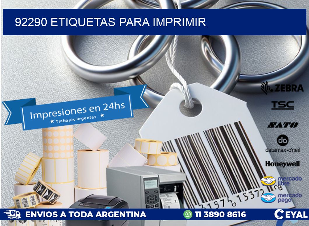 92290 etiquetas para imprimir