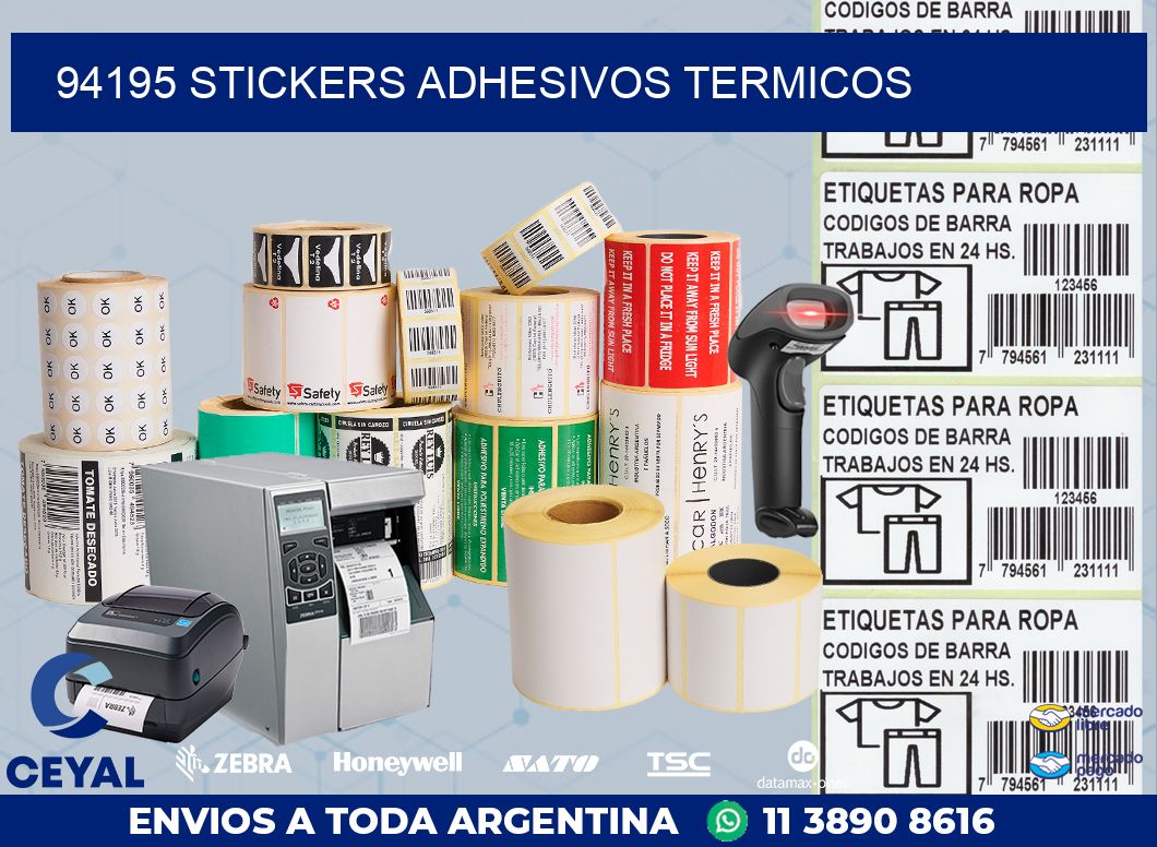 94195 stickers adhesivos termicos