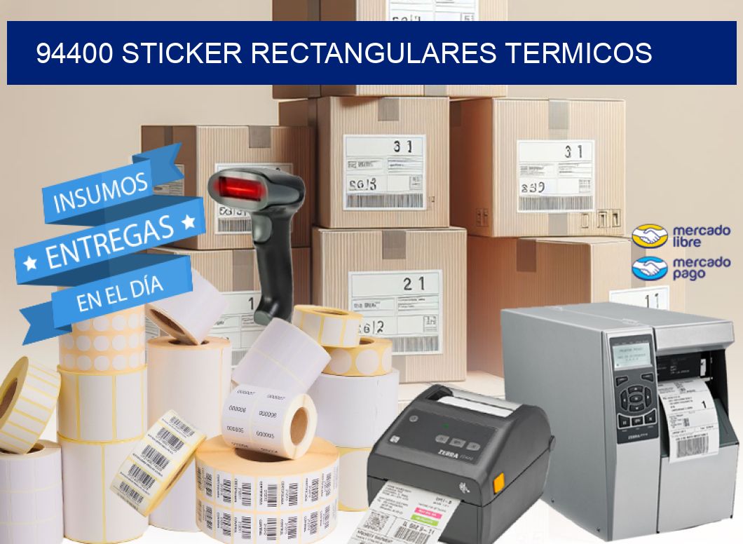 94400 Sticker rectangulares termicos