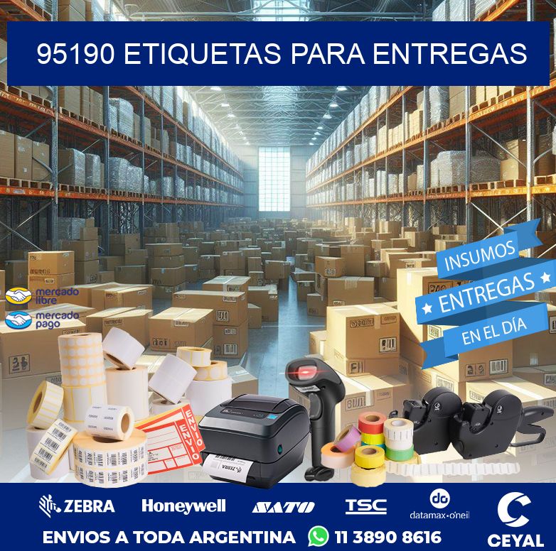 95190 ETIQUETAS PARA ENTREGAS