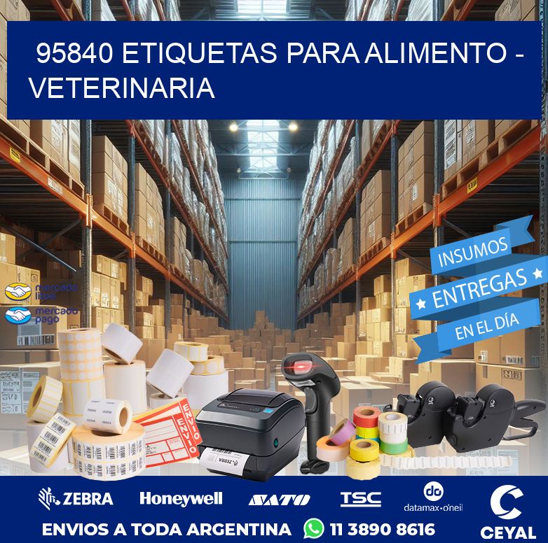 95840 ETIQUETAS PARA ALIMENTO - VETERINARIA