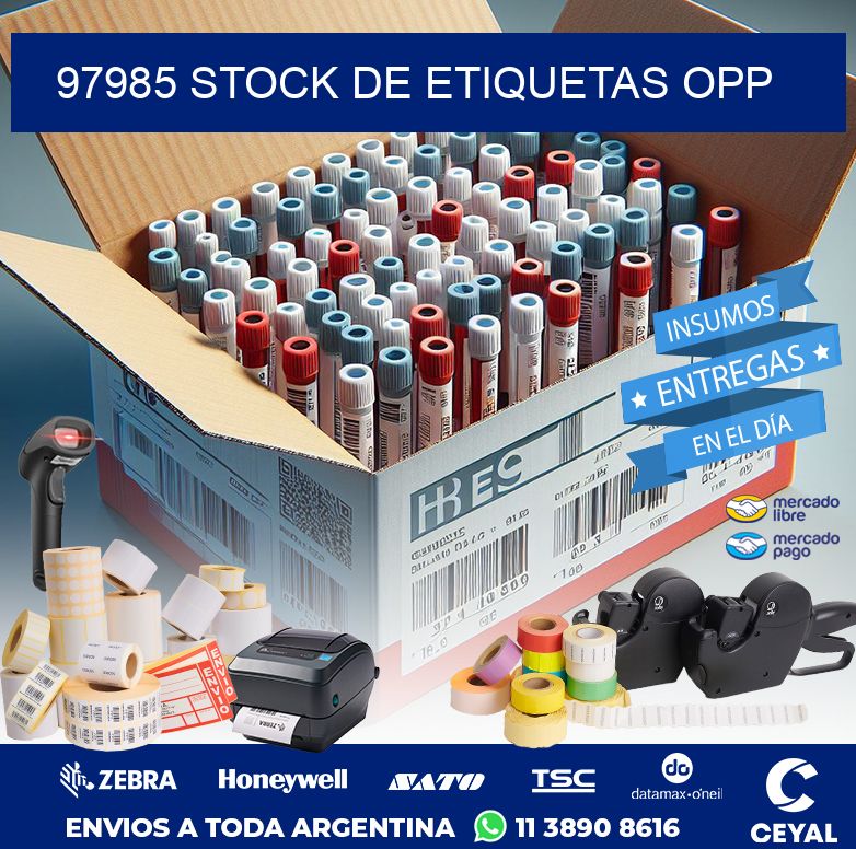 97985 STOCK DE ETIQUETAS OPP