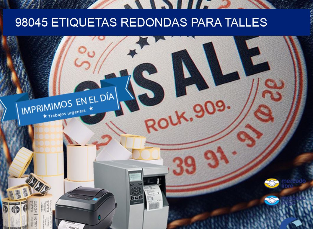 98045 ETIQUETAS REDONDAS PARA TALLES