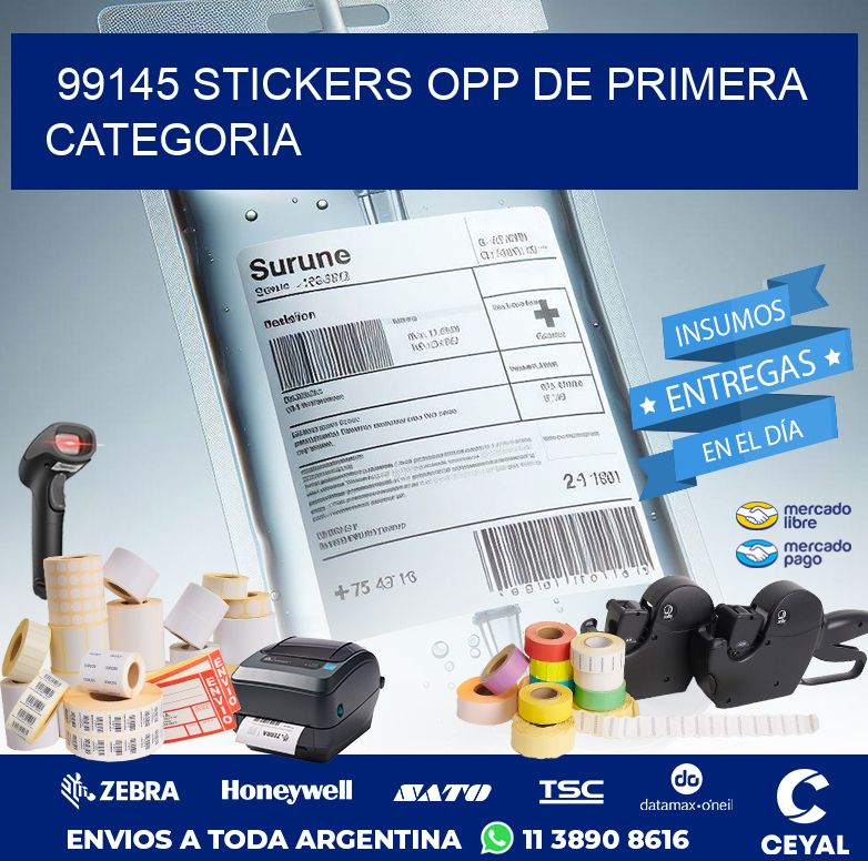 99145 STICKERS OPP DE PRIMERA CATEGORIA