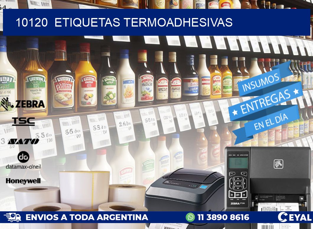 10120  ETIQUETAS TERMOADHESIVAS