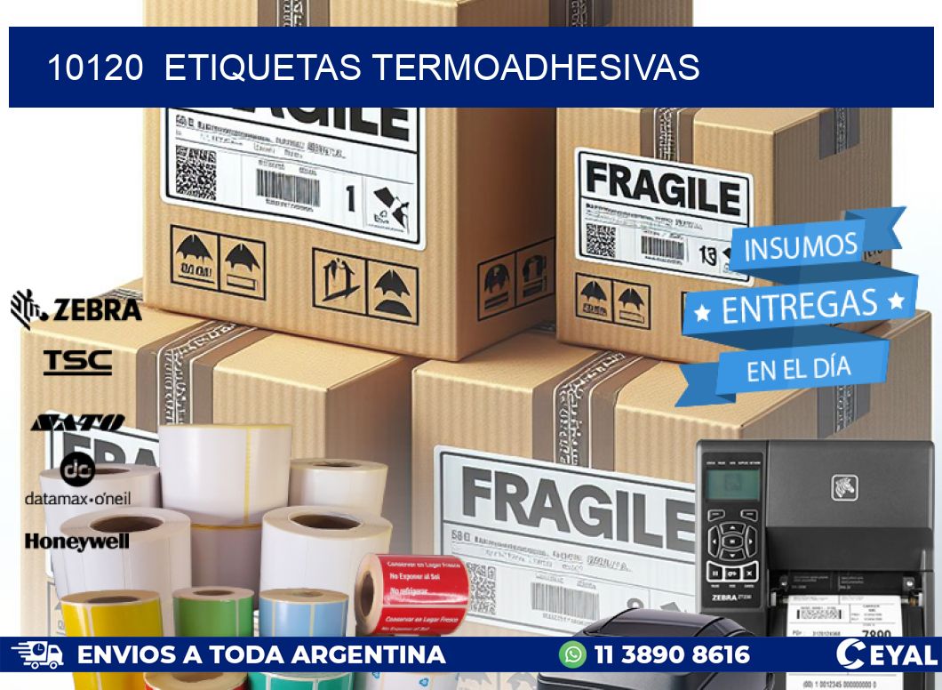 10120  ETIQUETAS TERMOADHESIVAS