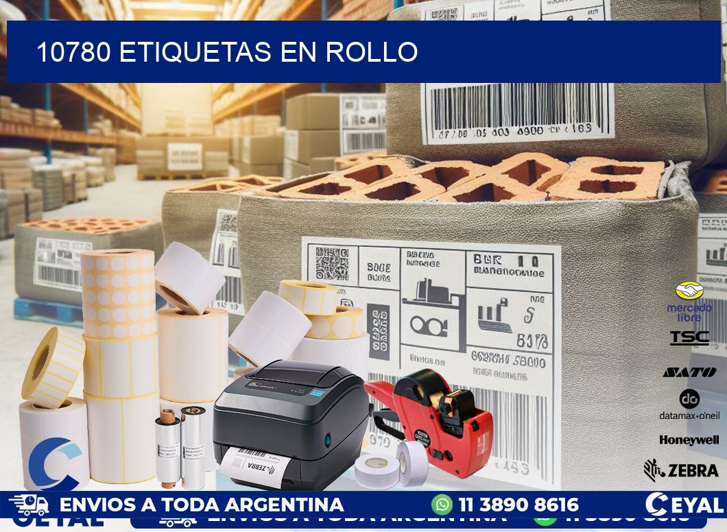 10780 ETIQUETAS EN ROLLO