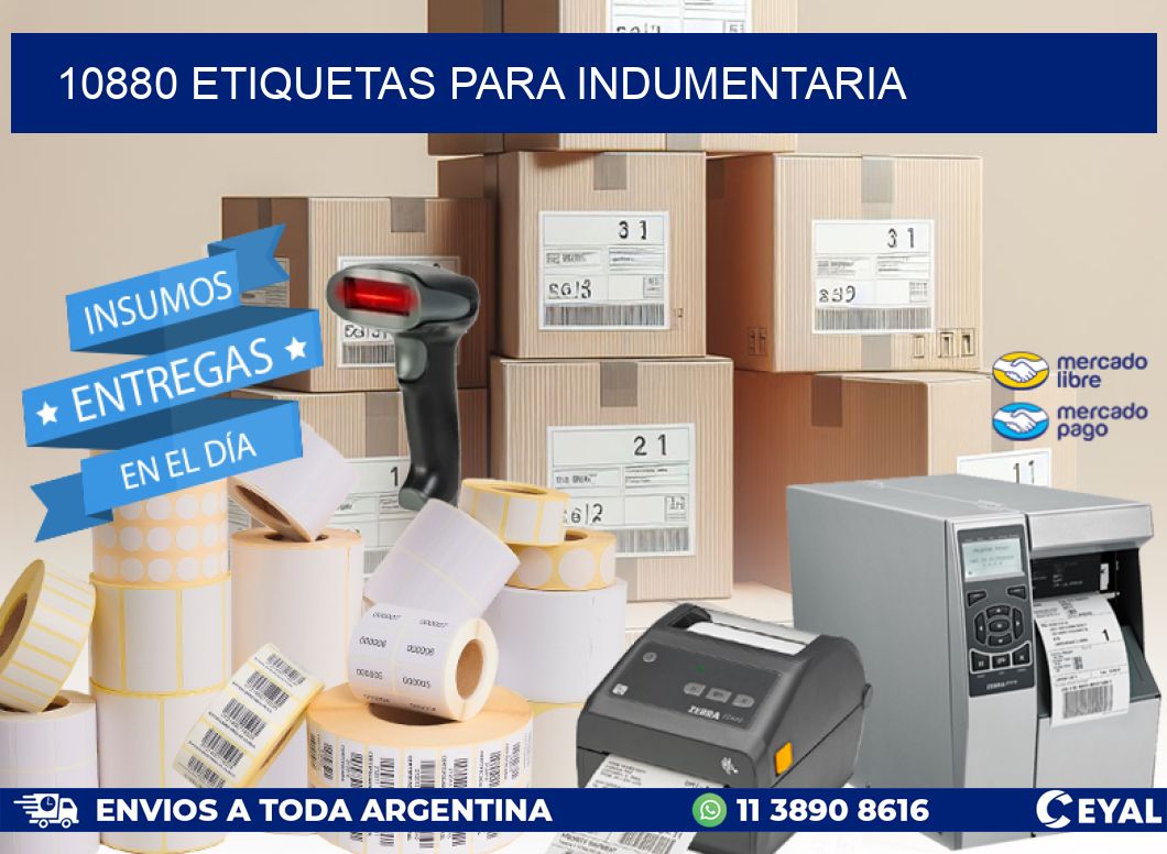 10880 ETIQUETAS PARA INDUMENTARIA