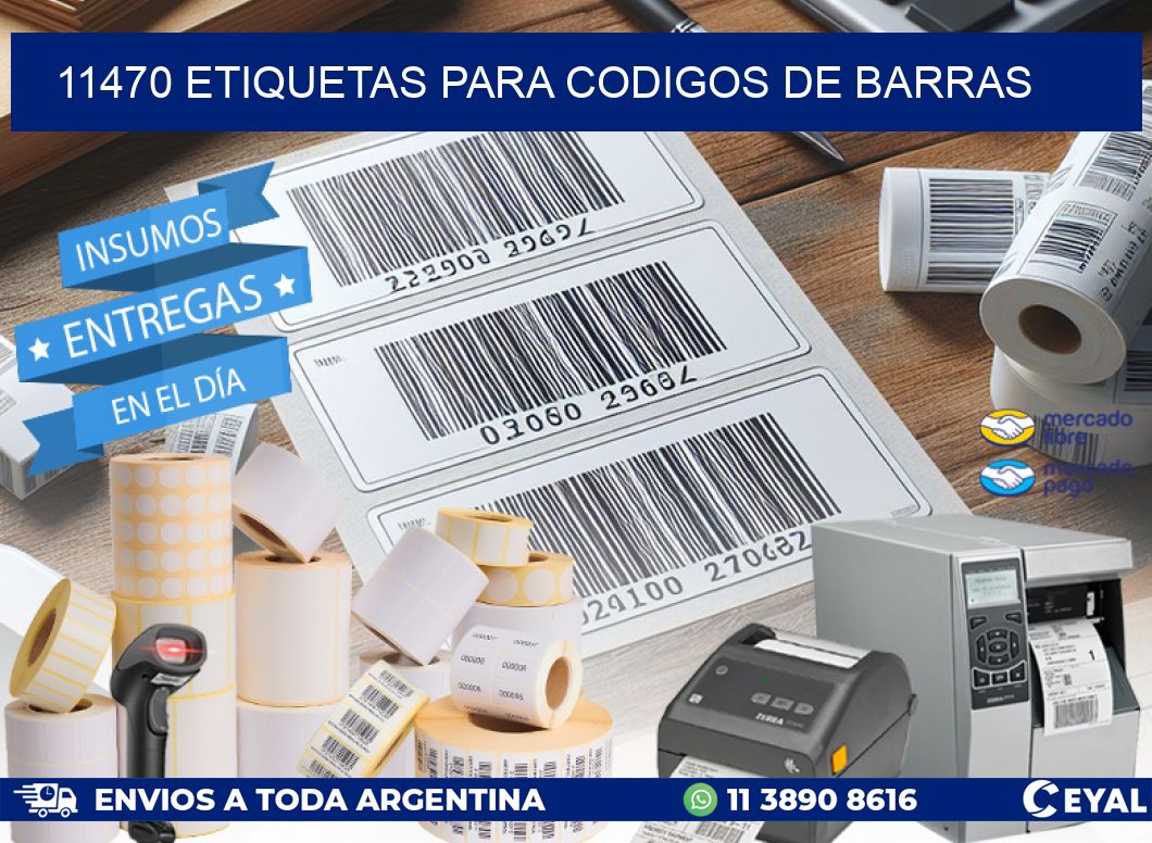 11470 ETIQUETAS PARA CODIGOS DE BARRAS