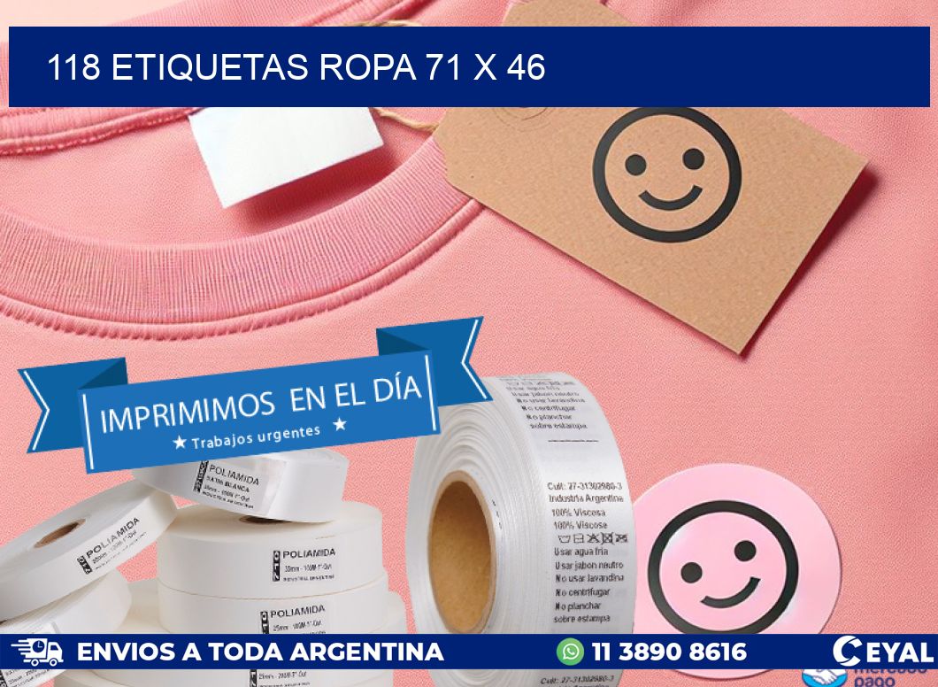 118 ETIQUETAS ROPA 71 x 46