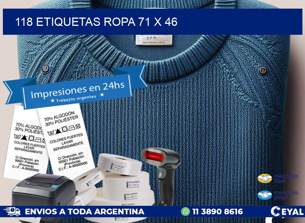 118 ETIQUETAS ROPA 71 x 46