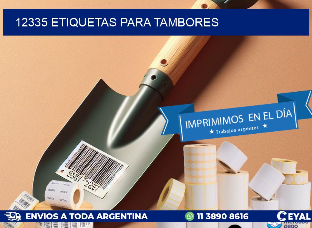 12335 ETIQUETAS PARA TAMBORES