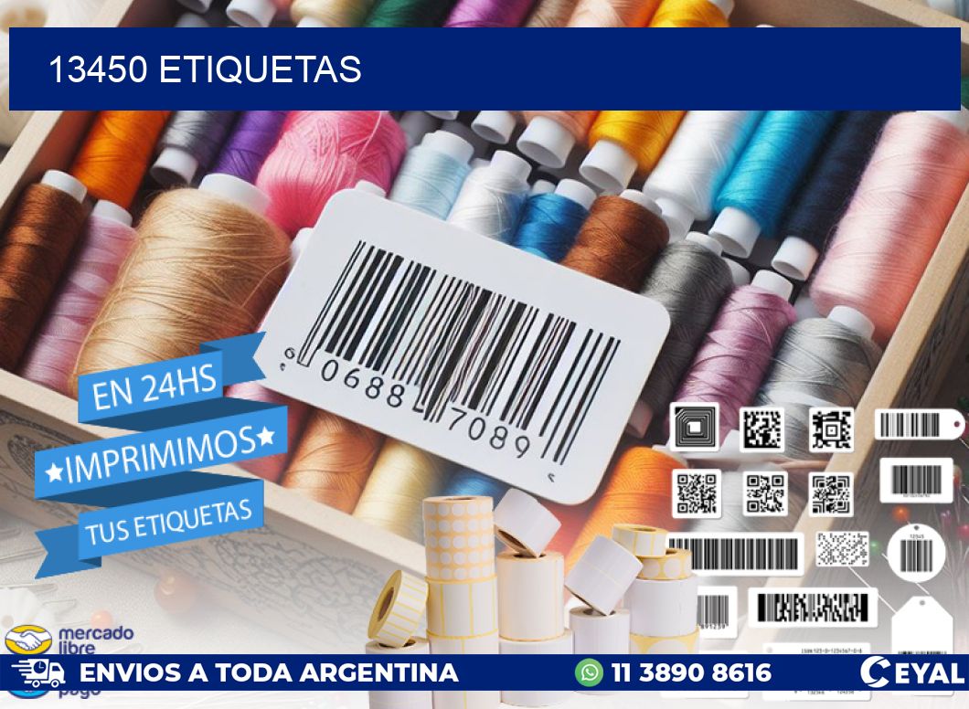 13450 ETIQUETAS
