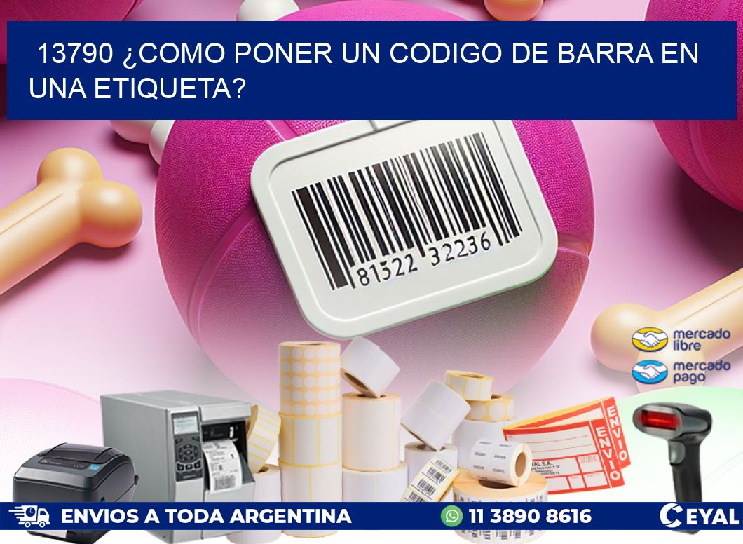 13790 ¿COMO PONER UN CODIGO DE BARRA EN  UNA ETIQUETA?