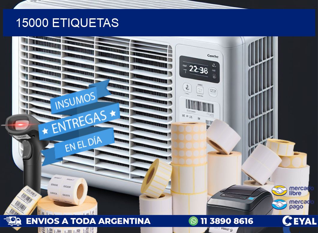 15000 ETIQUETAS