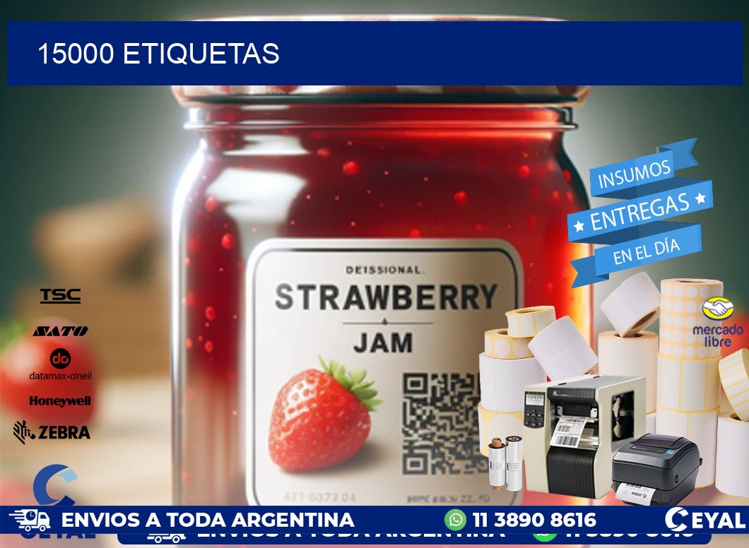 15000 ETIQUETAS