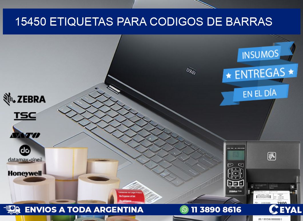 15450 ETIQUETAS PARA CODIGOS DE BARRAS