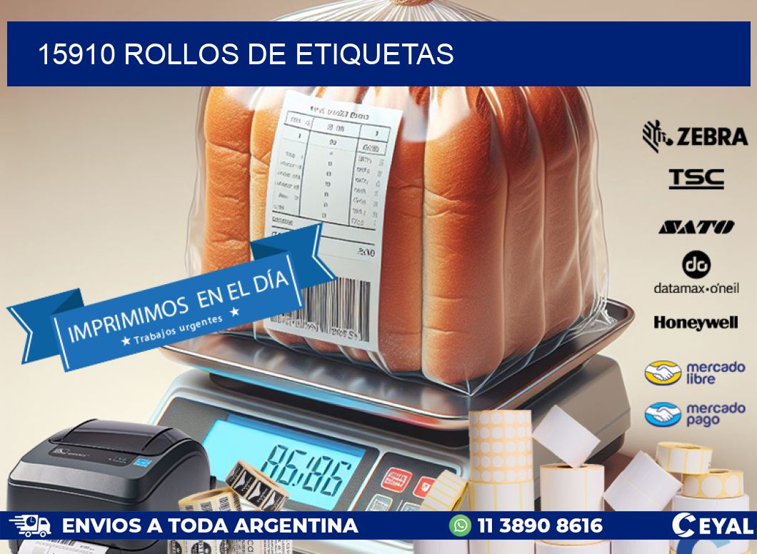 15910 ROLLOS DE ETIQUETAS