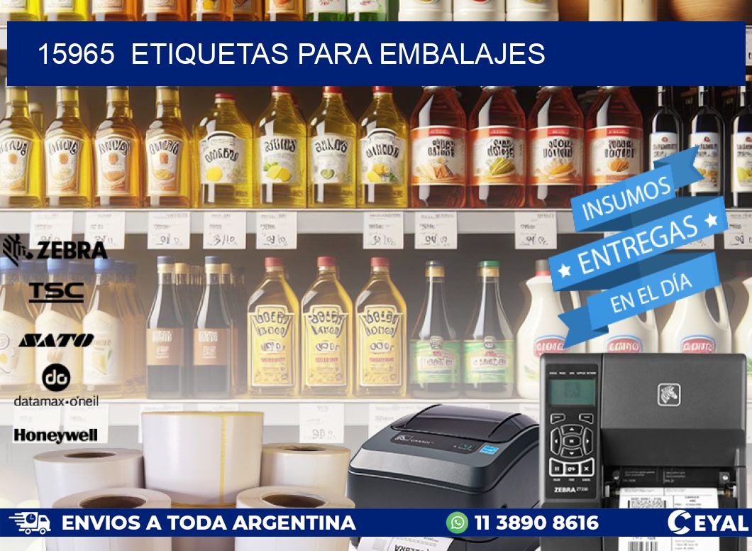 15965  ETIQUETAS PARA EMBALAJES