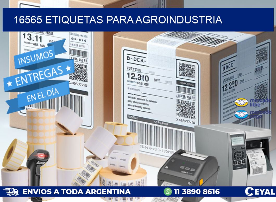 16565 ETIQUETAS PARA AGROINDUSTRIA