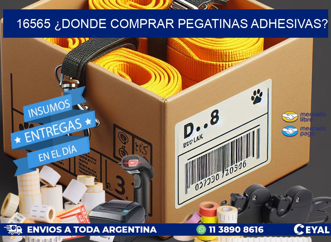 16565 ¿DONDE COMPRAR PEGATINAS ADHESIVAS?