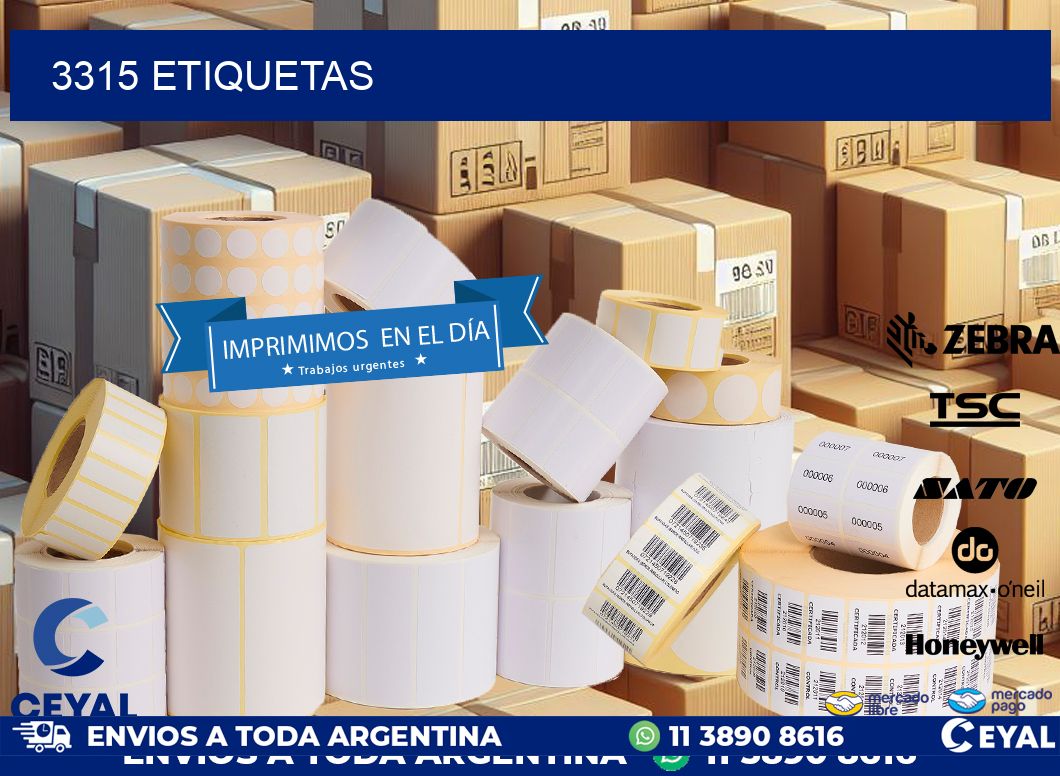 3315 ETIQUETAS