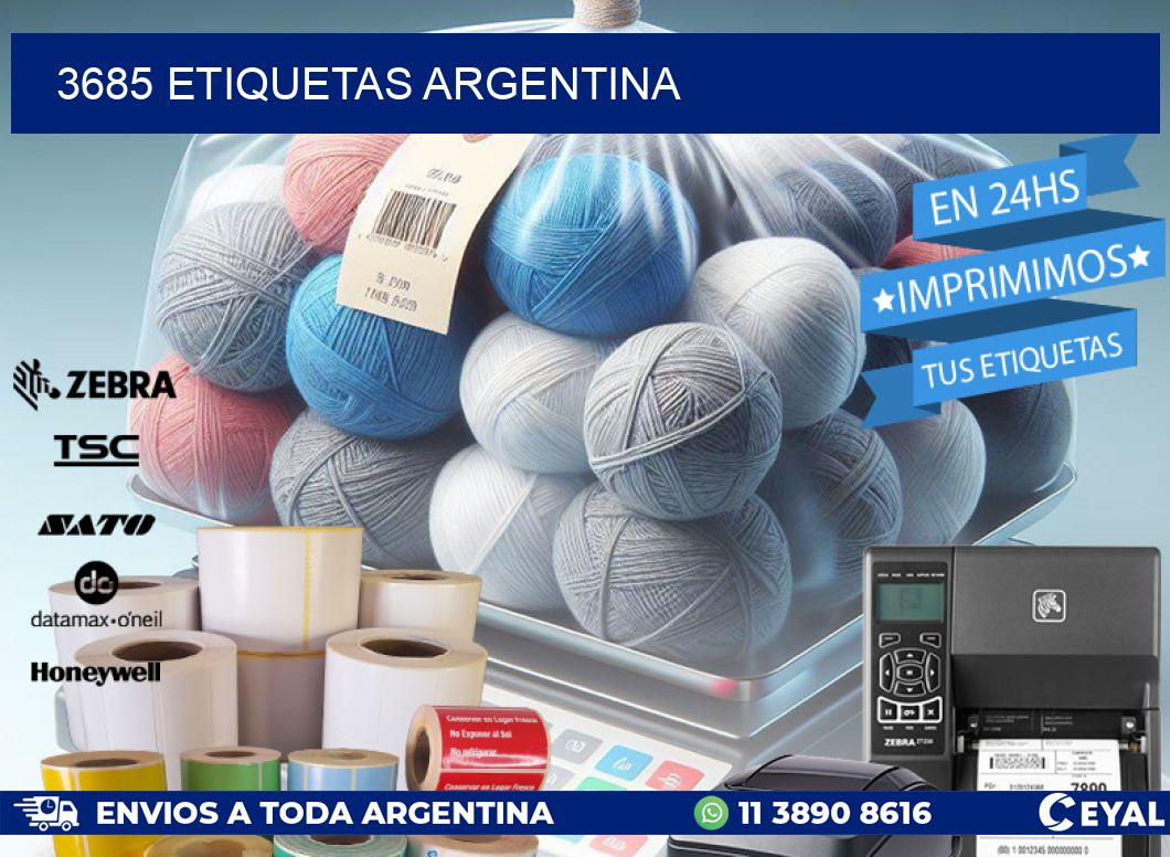3685 ETIQUETAS ARGENTINA
