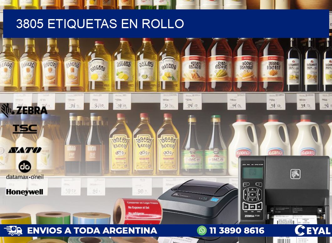3805 ETIQUETAS EN ROLLO