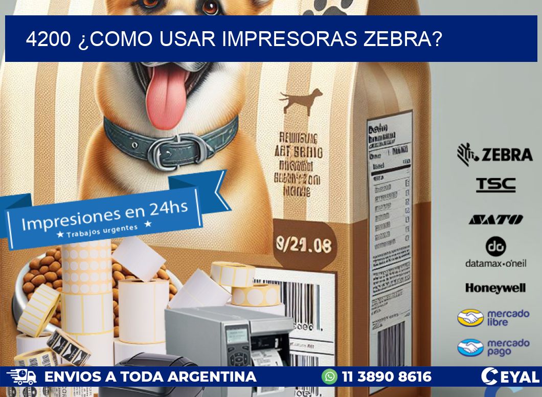 4200 ¿COMO USAR IMPRESORAS ZEBRA?