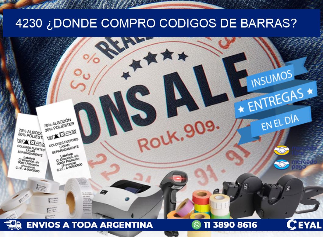 4230 ¿DONDE COMPRO CODIGOS DE BARRAS?