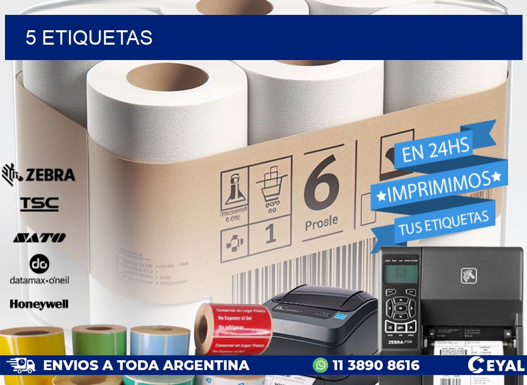 5 ETIQUETAS