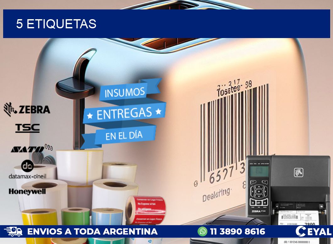 5 ETIQUETAS