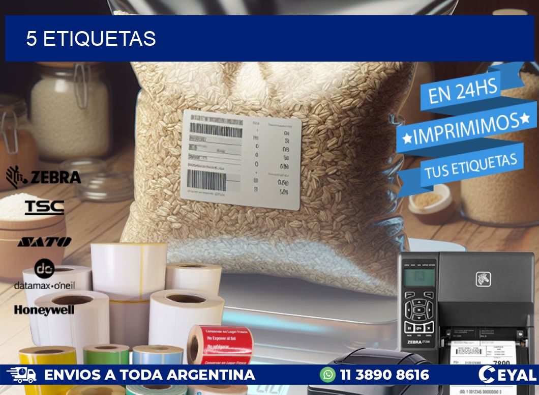 5 ETIQUETAS