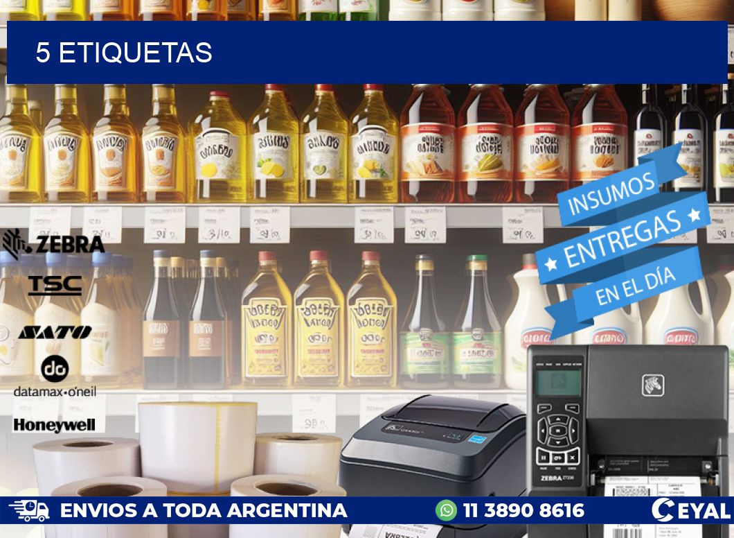5 ETIQUETAS