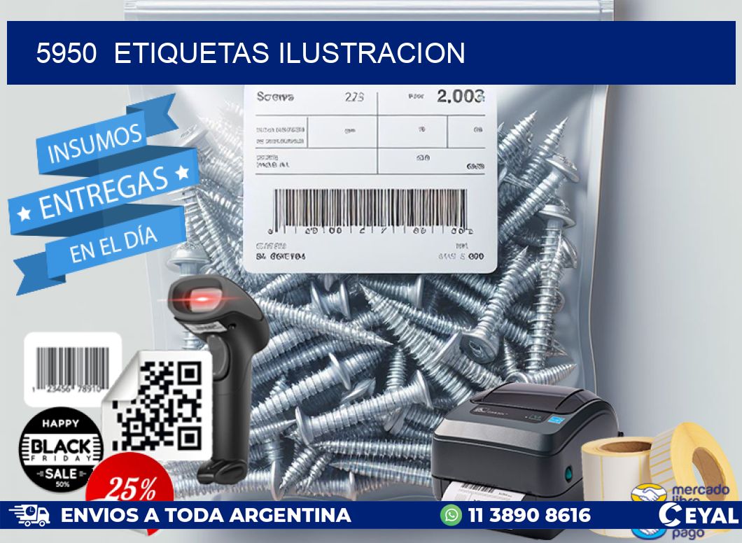 5950  ETIQUETAS ILUSTRACION