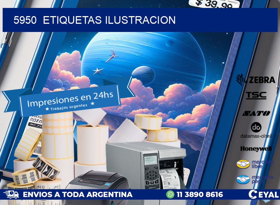 5950  ETIQUETAS ILUSTRACION