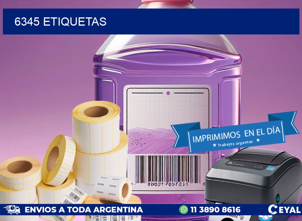 6345 ETIQUETAS